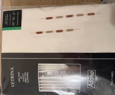 curtains cream eyelets 90x90