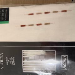 curtains cream eyelets 90x90