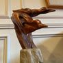 wood sculpture of birds signed and titled signed 2007 Image 4