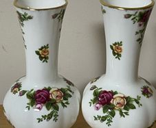 Royal Albert Old Country Roses vases