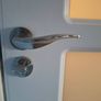 white internal solid wood laminate covered doors x 3 Image 5