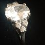 Sterling silver cubic zirconia ring size K Image 2
