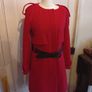 gorgeous red coat with belt Image 6