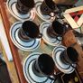 Vintage Staffordshire  12 piece cups and saucers set.. Image 2
