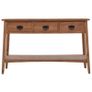 Console Table Solid Fir Wood 126x40x77.5 cm Brown Image 2