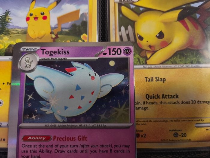 Togekiss !  Miscut Error ! Off Centre ! from Obsidian Flames Set ! 2023 ! Error Pokemon Card !