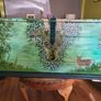 original hand painted wooden chest Image 3
