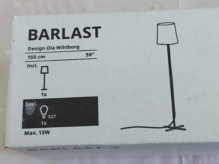 BARLAST 59 inch Floor Lamp, to be assembled, in a neat compact Box, new, never used