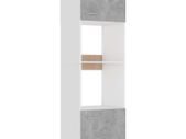Microwave Cabinet Concrete Grey 60x57x207 cm Chipboard