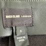 Ladies Black Faux Leather Mini Skirt with Sparkling Rhinestone Fringe Trim from River Island Image 2