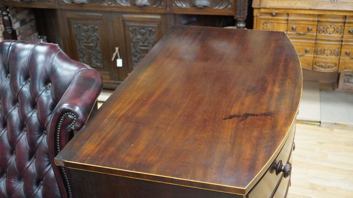 Regency Mahogany Bow Front Chest of Drawers