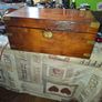 19th Century Victorian Writing Slope with Hidden Drawers Mahogany and Brass. Image 2
