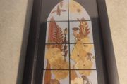 Framed dry leaves and flowers by Tree &amp; Leaf Crafts, Knock vicar, Boyle, Co. Roscommon, Ireland.