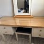 dressing table with mirror and stool Image 2