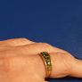 9ct Gold Diopside Ring / Russian Emerald /Elegant Image 7