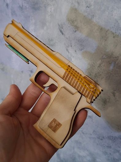 Handmade Wooden Rubber Band Toy