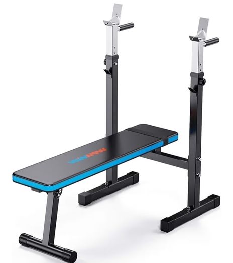 Adjustable Weight Bench with Dip Station Folding Heavy Duty Weight Lifting Bench Home Training Gym Multiuse Workout Bench