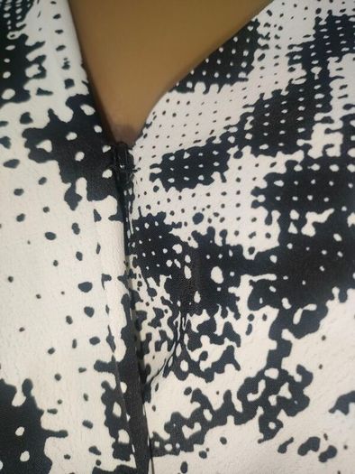 Next monochrome animal print Wrap Blouse Size 18 Postage included