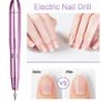 Electric Nail File Art Nail USB Portable Drill Acrylic Manicure Pedicure Portable Kit Image 2