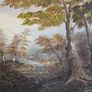 Danny Brennan,Beautiful Original Irish Landscape Painting in Frame  "On the Bank at Woodstown, Co. Waterford" Image 8