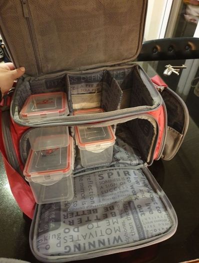 Pink Fitmark 5 meal bag