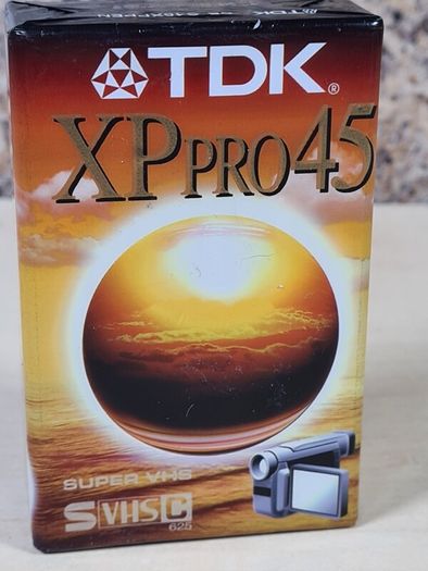 TdK XP pro 45 super VHS-C blank cassette tape Brand new sealed