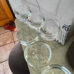 La Rochere Set Of 6 Ballon  Wine Glasses 11 Cm. Tall Glasses France