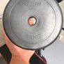 Gym bench, bar and weights. Image 5