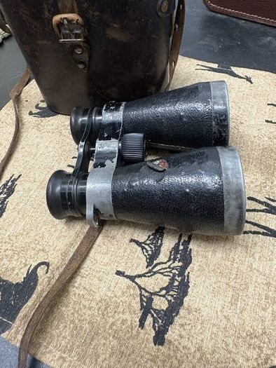 Vintage Busch Binoculars with Leather Case