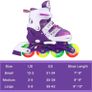 Brand New JIFAR Inliners for children Adjustable inline skates with light-up wheels Roller skates Image 3