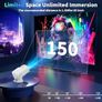 Mini Projector 4K 1080P Full HD Video Portable Projector Support with WiFi 6 & Bluetooth 5.2, Auto Keystone Adjustment Built-in Apps Smart with 270 Rotation for USB/TV Stick/HDMI-White Image 4
