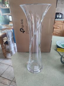 Waterford Crystal 16 inches Flower Vase Siren .