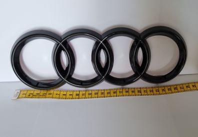 Audi A series Front Black Grill Badge Emblem 275mm