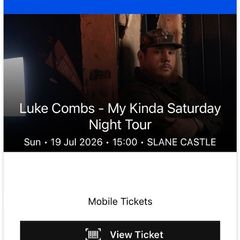 Luke Combs Tickets x 2