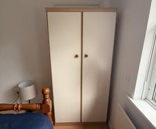 Beige and Wood Bedroom Wardrobe