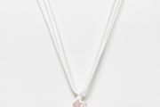 Weekday Stina crystal look rope necklace in white