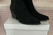 ankle boots black western inspired ankle boot size 40