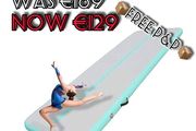 NEW SALE | 3M Air Gymnastics Track Tumbling Mat/Inflatable Gymnastics Tumble Track Gym Mat for Home Use/Training/Cheerleading/Yoga/Water Fun
