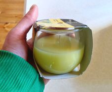 Small Candle In Glass Jar (new).