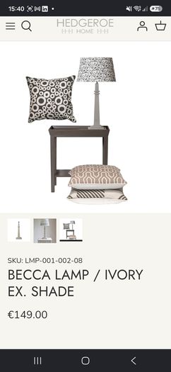 Hedgeroe Becca lamp ex. shade