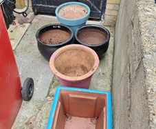 5 large pots