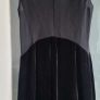 BASTYAN Black Silk and Velvet Gold Stud Dress Sz 12 Image 2