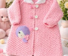 Girl's Handknit Coat