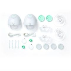 Silent wearable breast pump