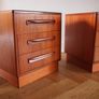 Delivery Available G Plan Fresco Teak Bedside Cabinets Chests Of Drawers Mid Century Vintage Retro Pair Image 7
