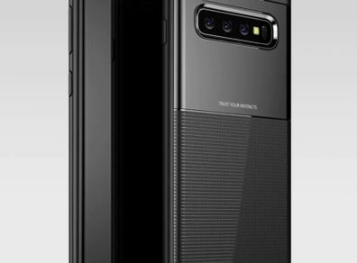 Black Hard Armour Case For Samsung Galaxy S10E Hybrid Shockproof Back Cover