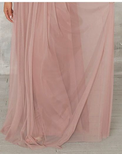 New Tulle Dusty Rose Maxi Skirt