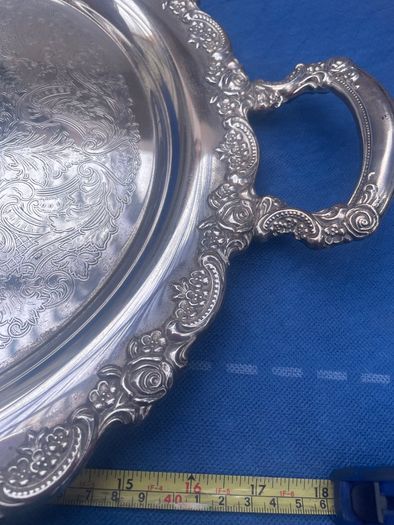 Silver Tray and cups