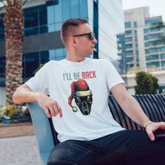 Terminator Christmas cool funny mans t-shirt tee top shirt great gift present