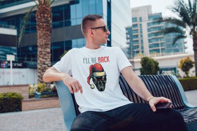 Terminator Christmas cool funny mans t-shirt tee top shirt great gift present